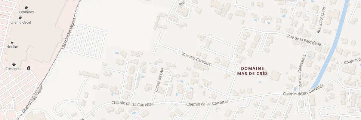Plan du 23 Rue des Cerisiers à Pia