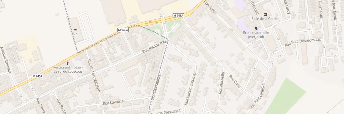 Plan du 4 Rue Robert Schuman à Houplines