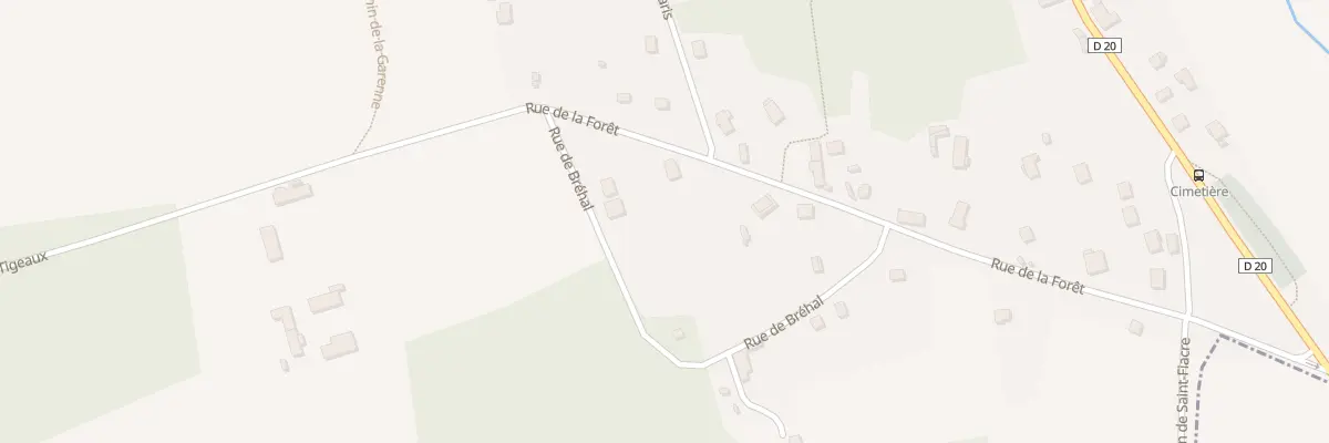 Plan du 12 Rue de Bréhal à Tigeaux
