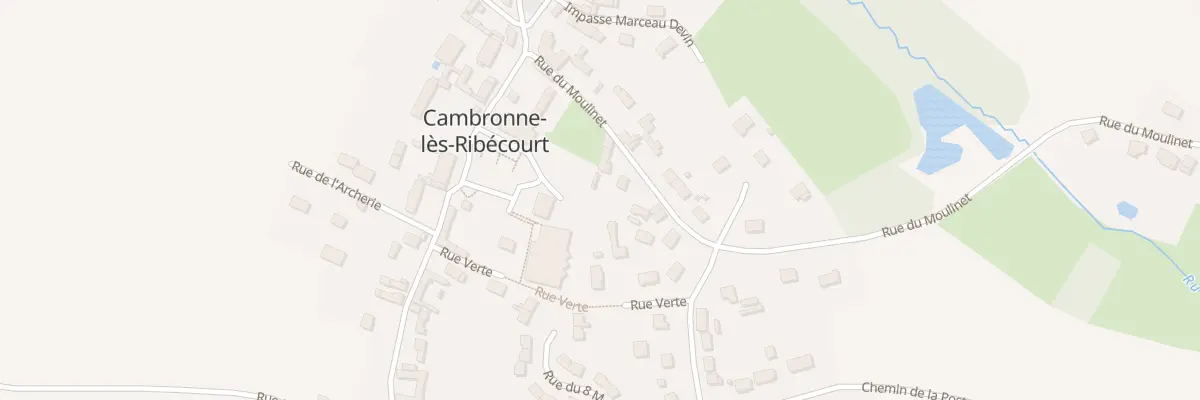 Plan du 96 Rue du Moulinet à Cambronne-lès-Ribécourt
