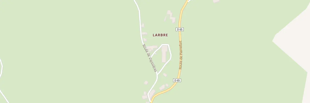 Plan du 5142 Larbre à Lieutadès