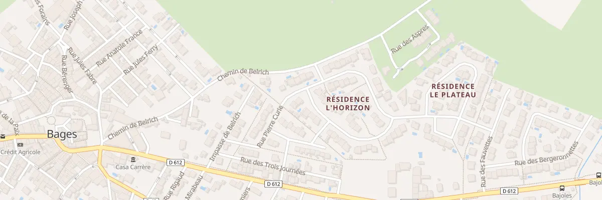 Plan du 3 Rue Pablo Casals à Bages