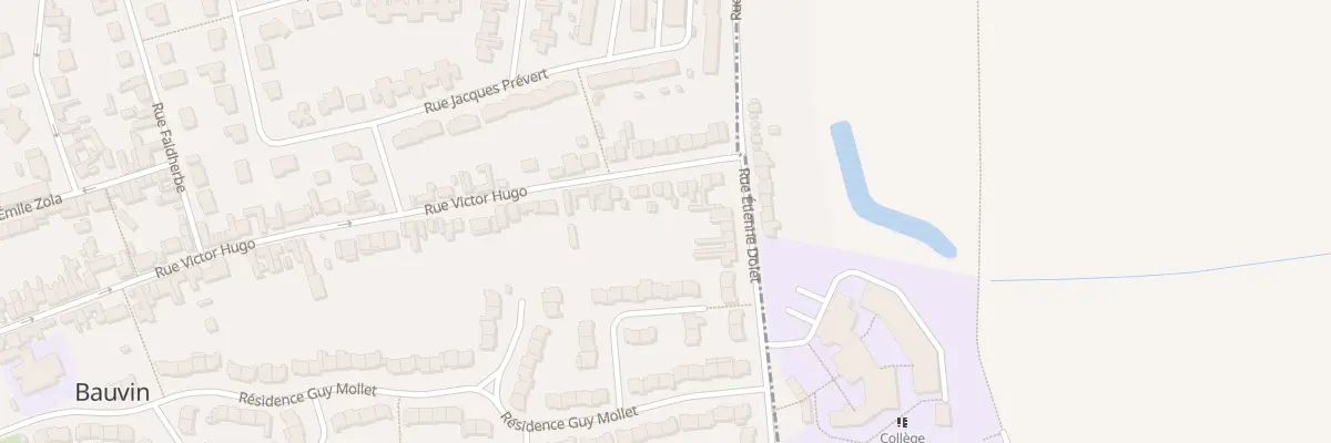Plan du 86 Rue Victor Hugo à Bauvin