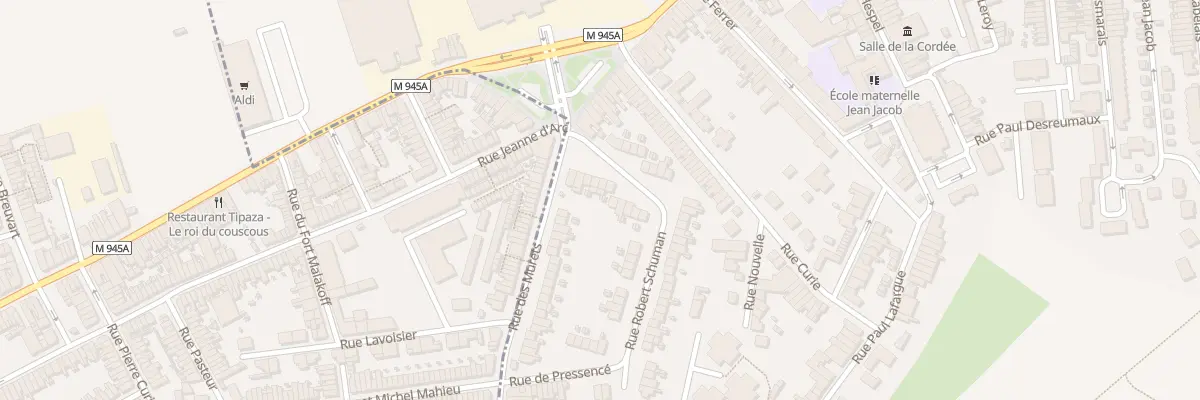 Plan du 10 Rue Robert Schuman à Houplines