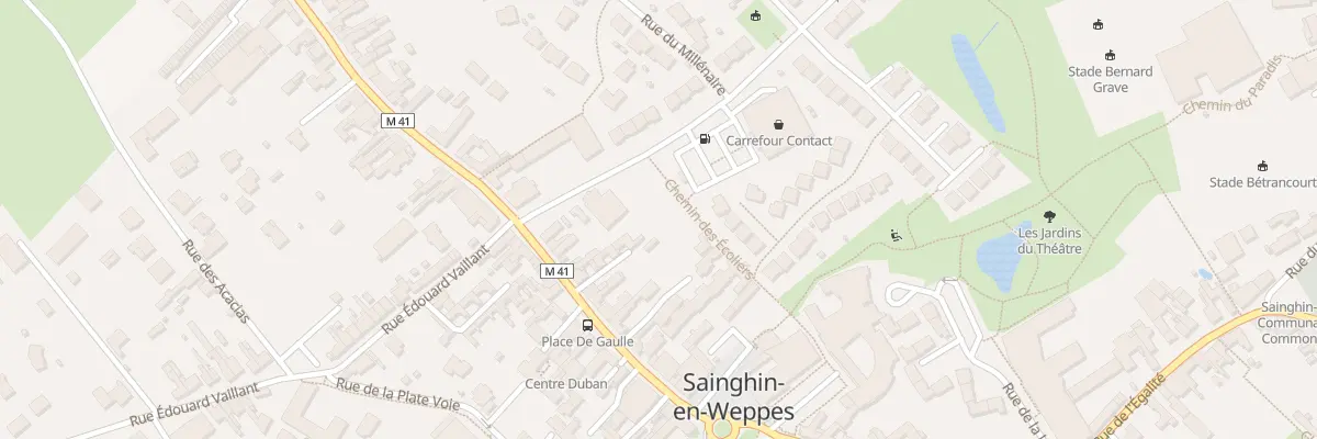 Plan du 156 Rue Gambetta à Sainghin-en-Weppes