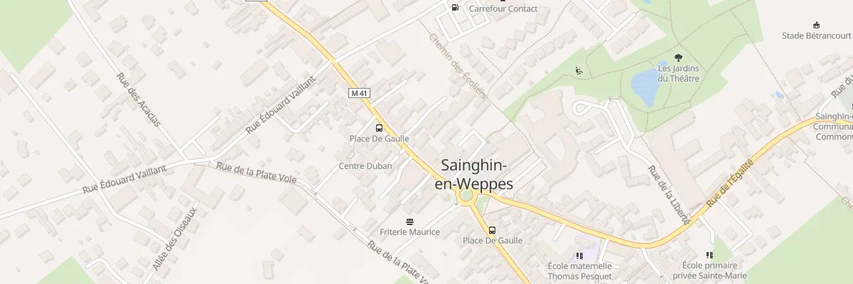 Plan du 84 Rue Gambetta à Sainghin-en-Weppes