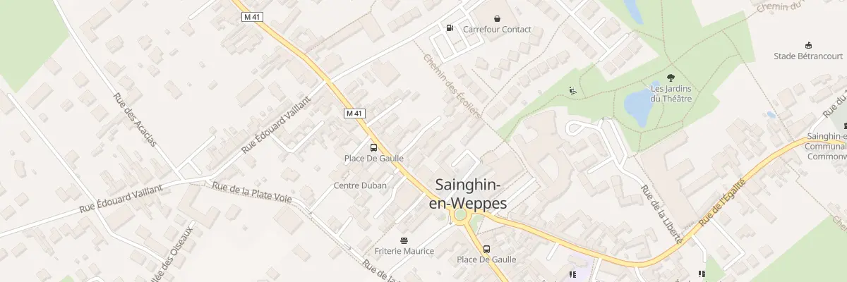 Plan du 96 Rue Gambetta à Sainghin-en-Weppes