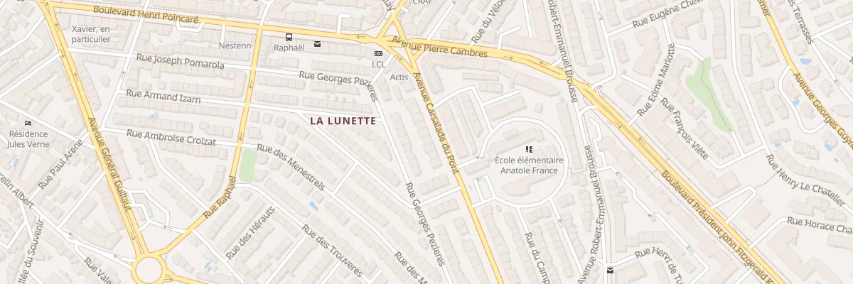 Plan du 20 Av Carsalade du Pont à Perpignan