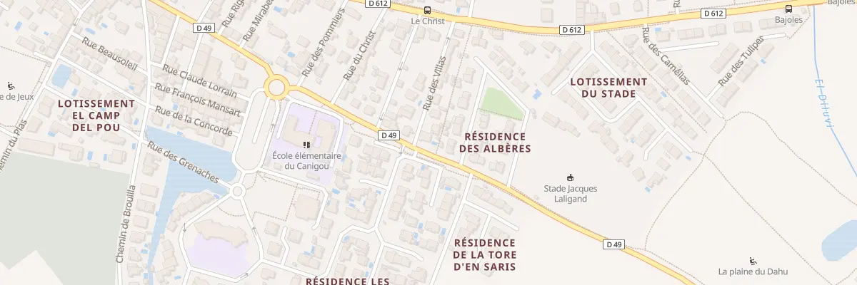 Plan du 18 Rte d’Ortaffa à Bages