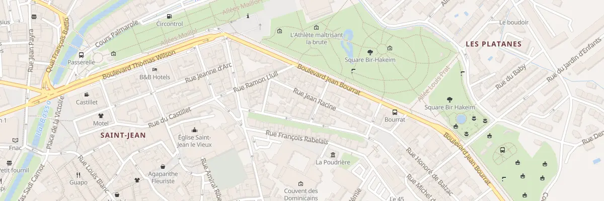 Plan du 10 Rue Jean Racine à Perpignan