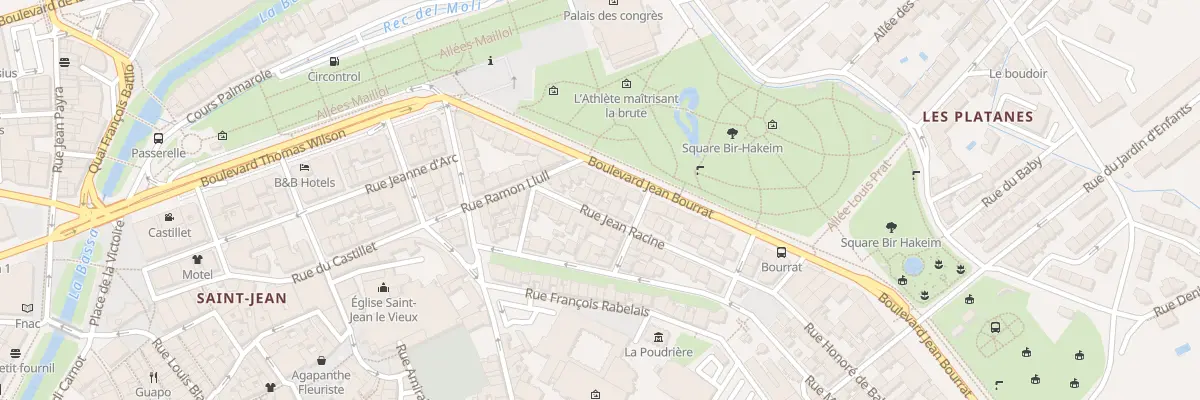 Plan du 3 Rue Jean Racine à Perpignan