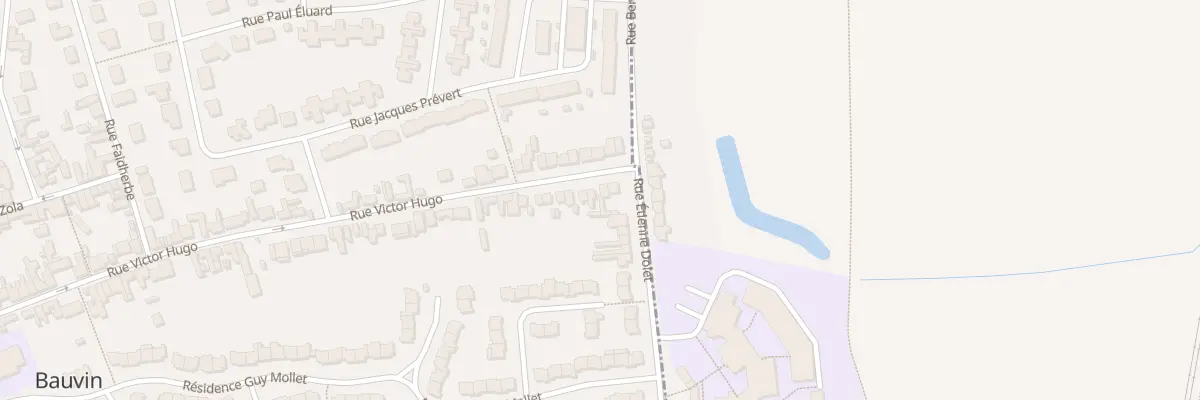 Plan du 92 Rue Victor Hugo à Bauvin