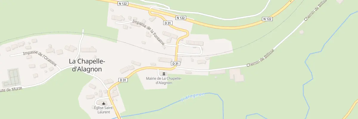 Plan du 5035 Le Bourg à La Chapelle-d’Alagnon