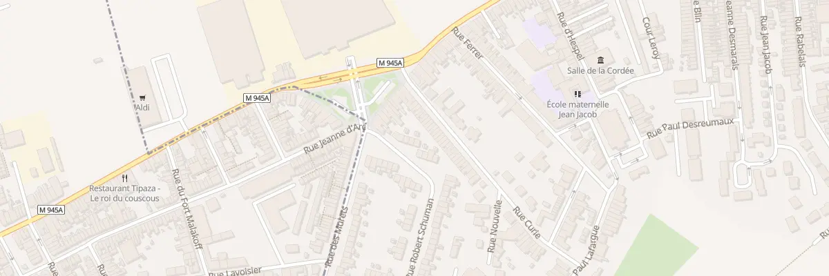 Plan du 5 Rue Robert Schuman à Houplines