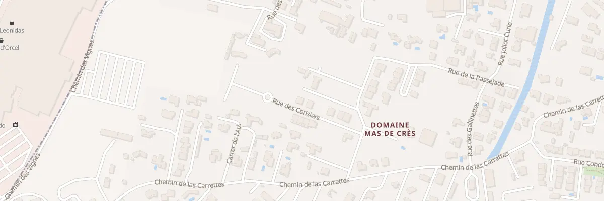 Plan du 14 Rue des Cerisiers à Pia