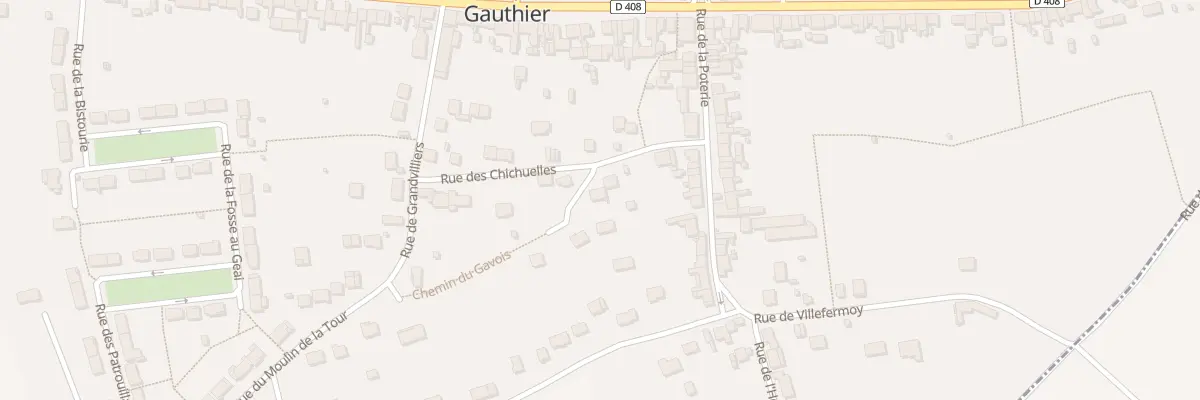 Plan du 93 Rue des Chichuelles à La Chapelle-Gauthier