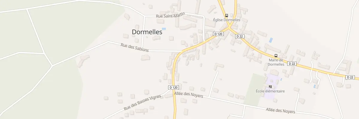 Plan du 15 Rte de Villemarechal à Dormelles