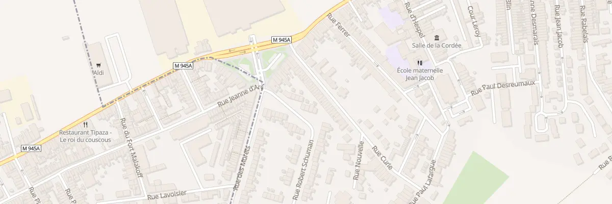 Plan du 9 Rue Robert Schuman à Houplines