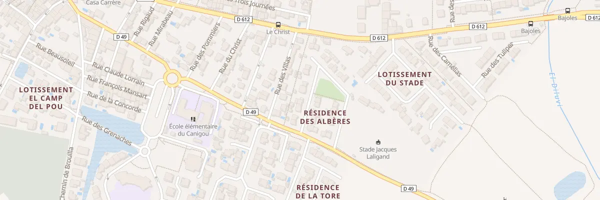 Plan du 8 Rue du Canigou à Bages