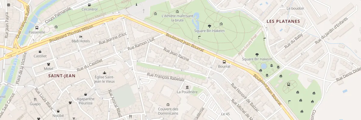 Plan du 16 Rue Jean Racine à Perpignan