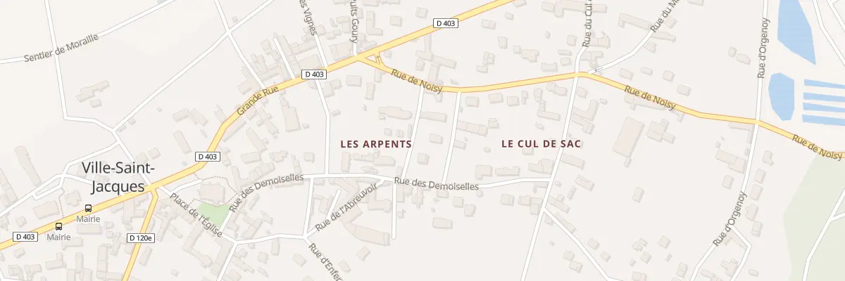 Plan du 3 Rue des Arpents à Ville-Saint-Jacques