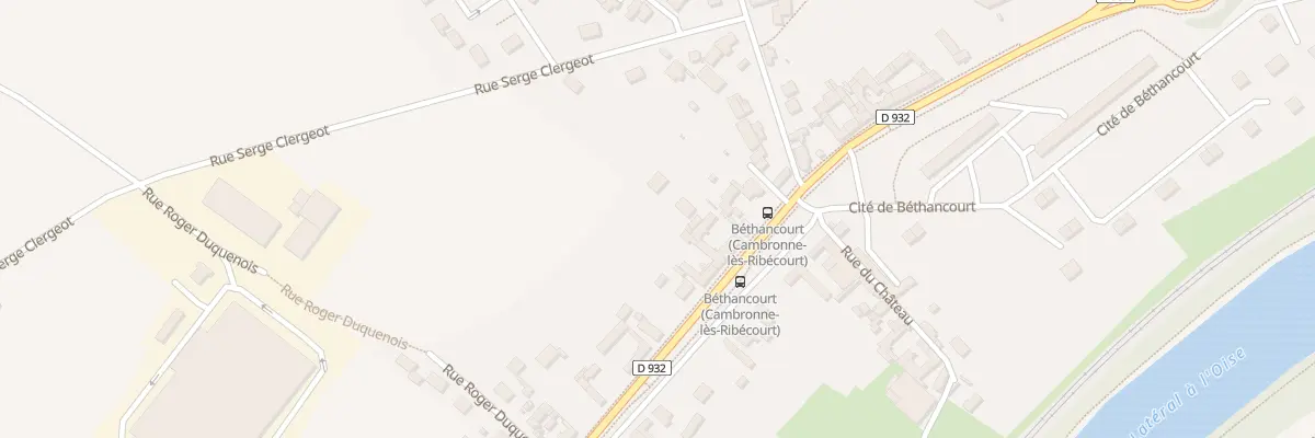 Plan du 1252 Rue Nationale RN 32 à Cambronne-lès-Ribécourt