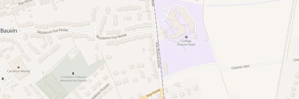 Plan du 52E Rue Étienne Dolet à Bauvin