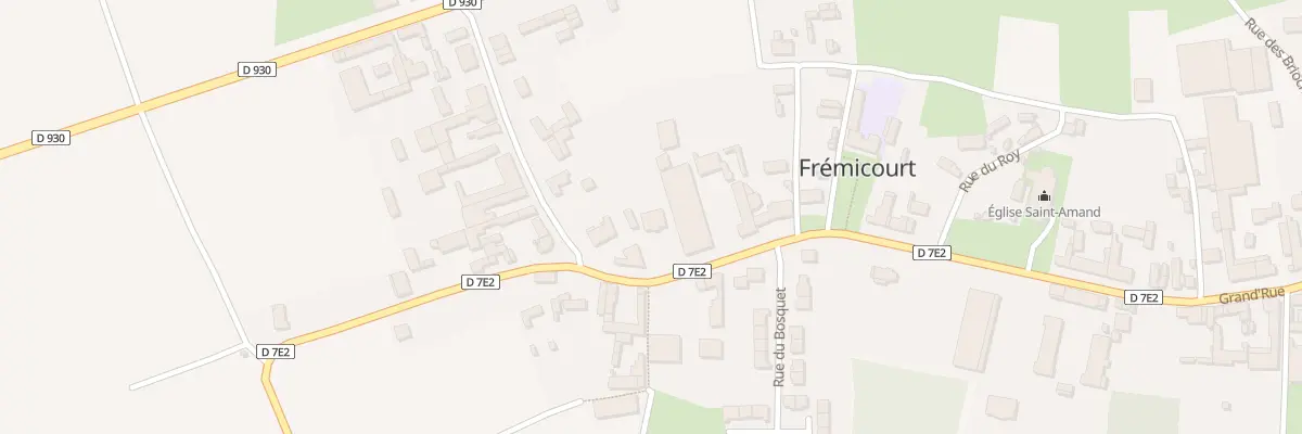 Plan du 4 Gr Grand Rue à Frémicourt