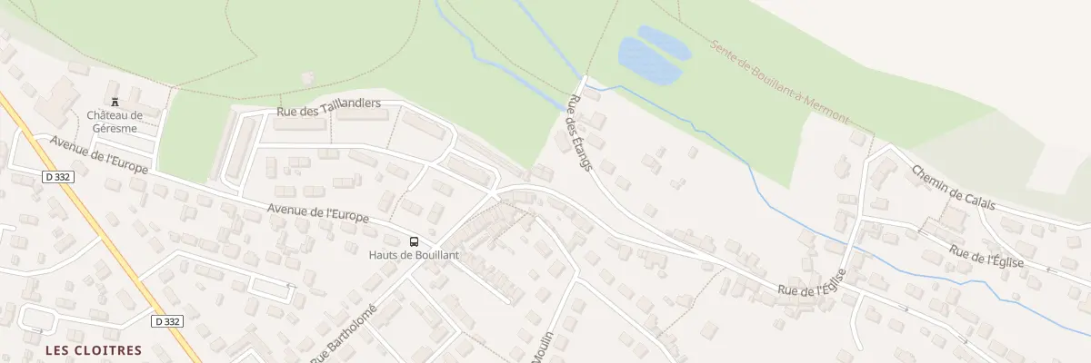 Plan du 7 Rue de l’Eglise à Bouillant à Crépy-en-Valois