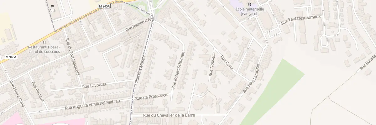 Plan du 33 Rue Robert Schuman à Houplines