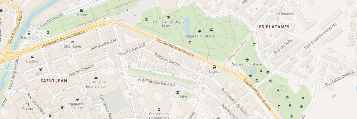 Plan du 7 Rue Jean Racine à Perpignan