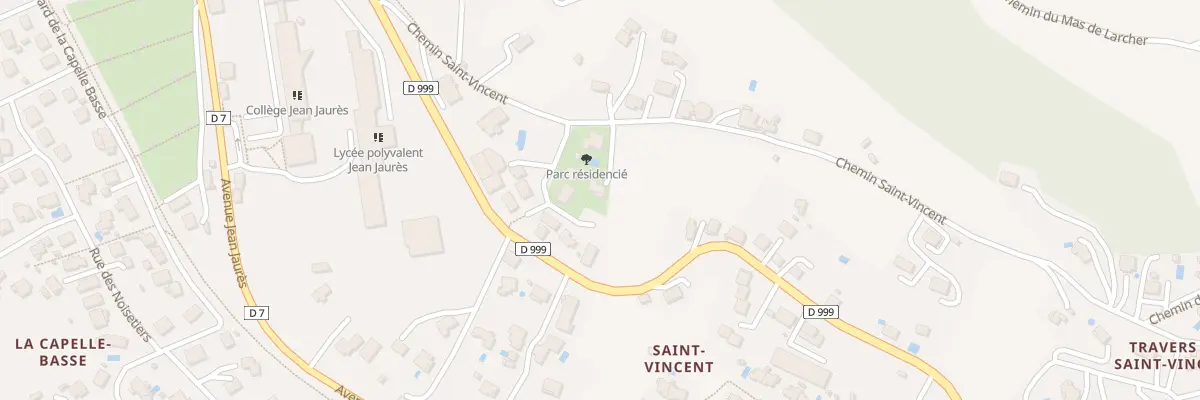 Plan du 276 Che de St Vincent à Saint-Affrique