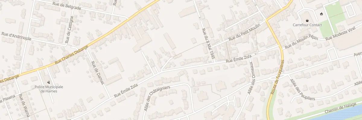 Plan du 53 Rue Emile Zola à Harnes