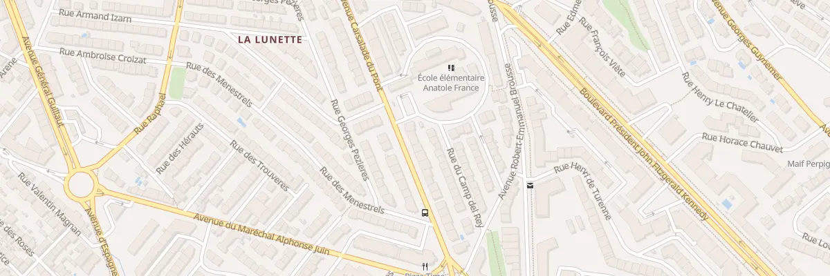 Plan du 27 Av Carsalade du Pont à Perpignan