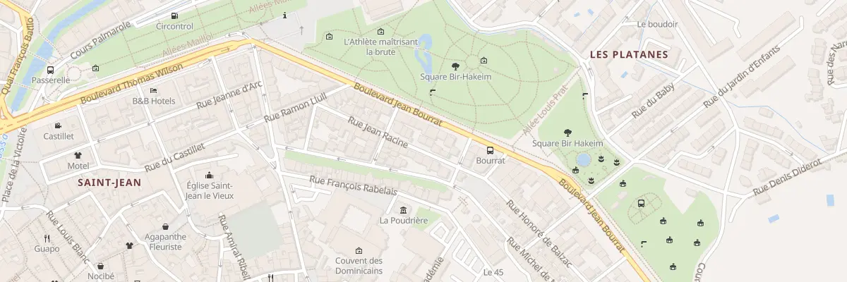 Plan du 9 Rue Jean Racine à Perpignan