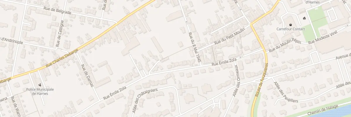 Plan du 49 Rue Emile Zola à Harnes