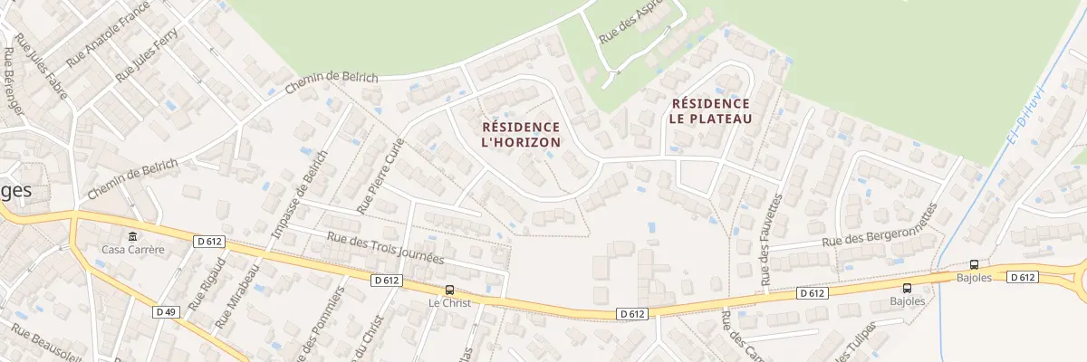 Plan du 18 Rue Marcel Pagnol à Bages