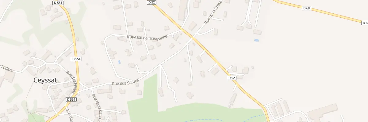 Plan du 28 Rue des Serves à Ceyssat