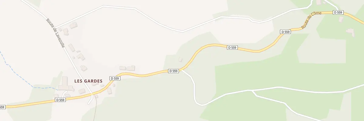 Plan du 13 Rte de Côme Vge des Gardes à Mazaye