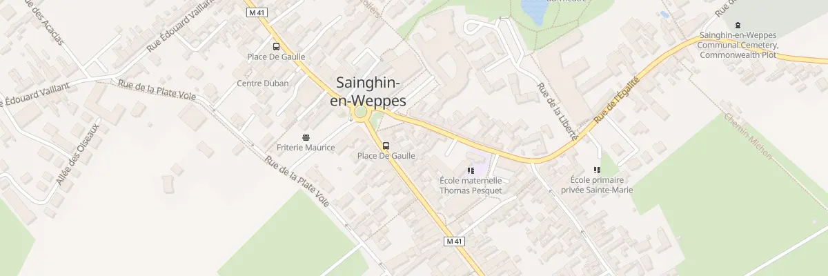 Plan du 3 Rue du Chevalier de la Barre à Sainghin-en-Weppes