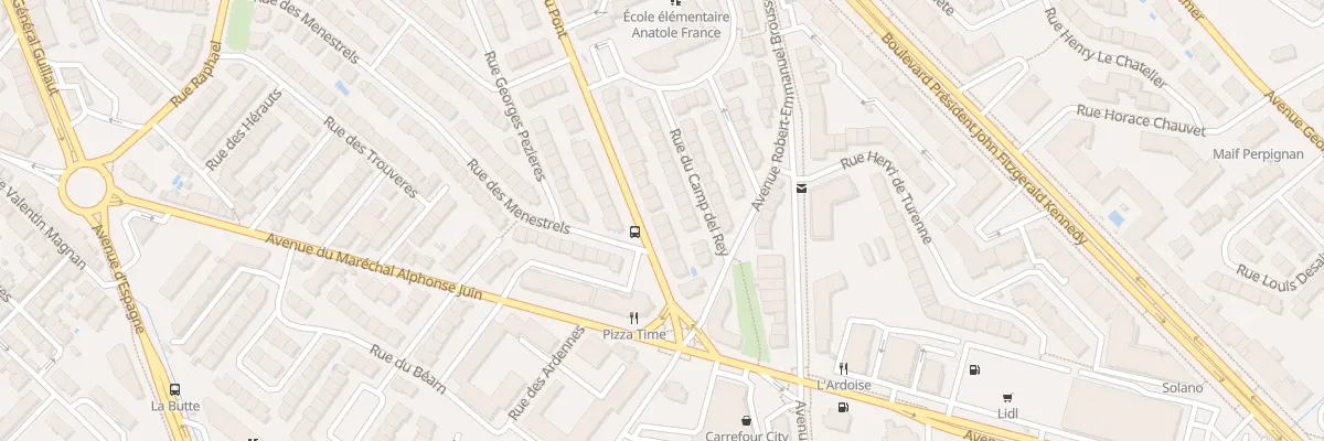 Plan du 43 Av Carsalade du Pont à Perpignan