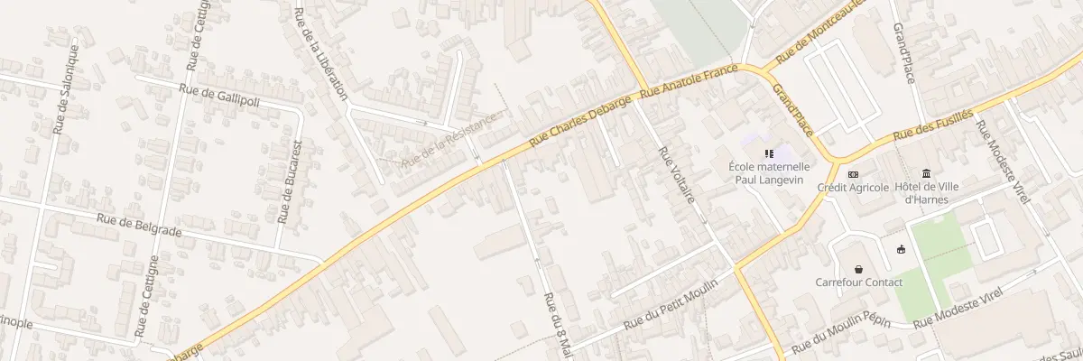 Plan du 24 Rue Charles Debarge à Harnes