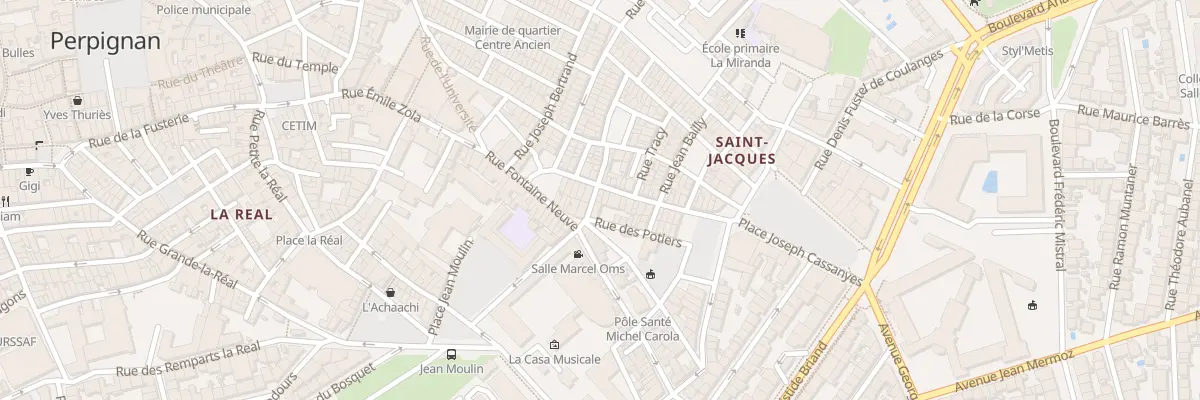 Plan du 4 Rue des Cuirassiers à Perpignan