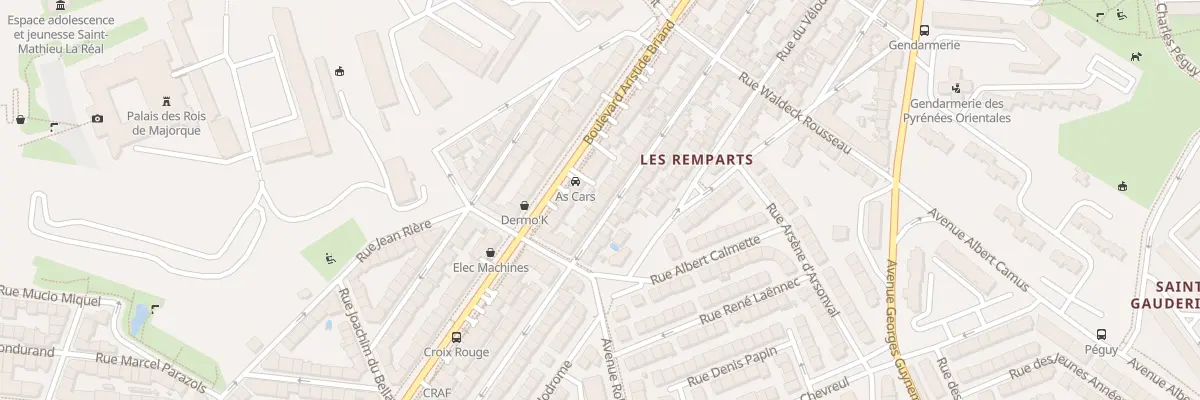 Plan du 84 Rue du Stadium à Perpignan