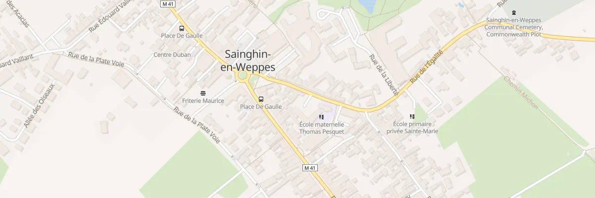 Plan du 11 Rue du Chevalier de la Barre à Sainghin-en-Weppes