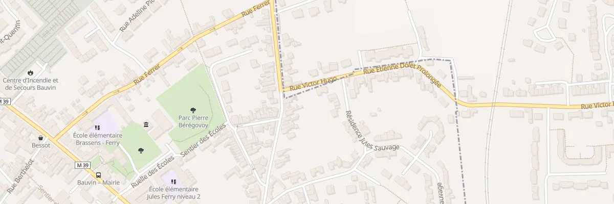 Plan du 29 Rue Étienne Dolet à Bauvin
