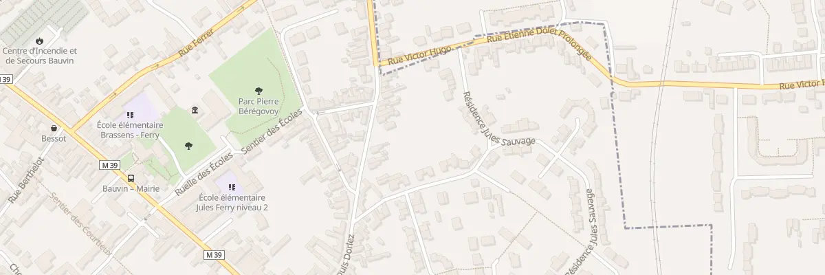 Plan du 13 Rue Étienne Dolet à Bauvin