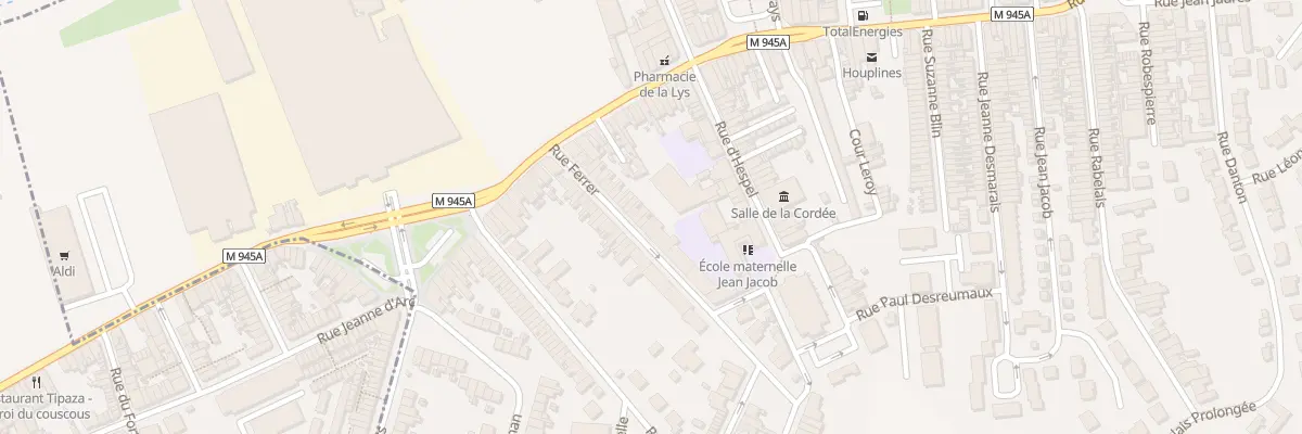 Plan du 23 Rue Ferrer à Houplines