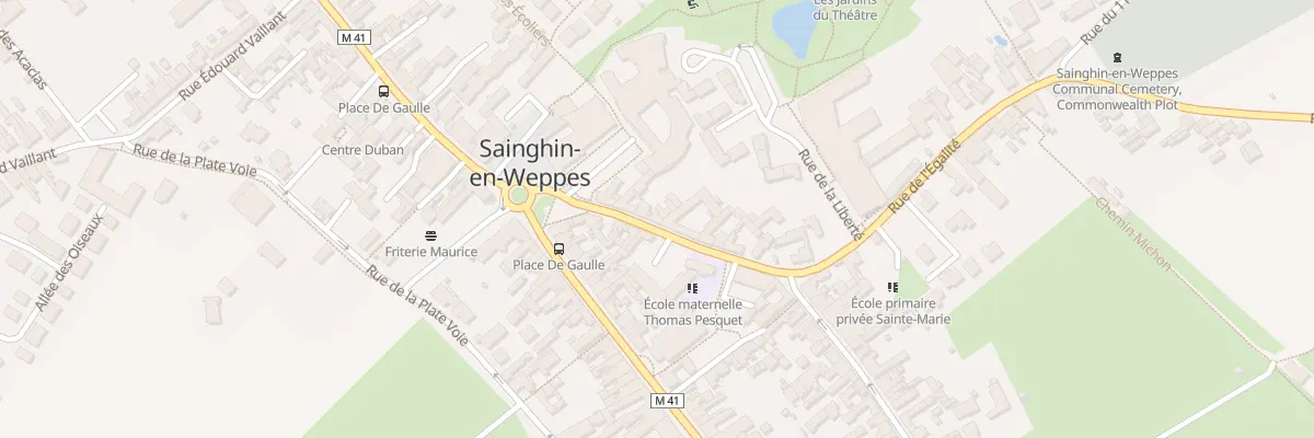 Plan du 16 Rue du Chevalier de la Barre à Sainghin-en-Weppes