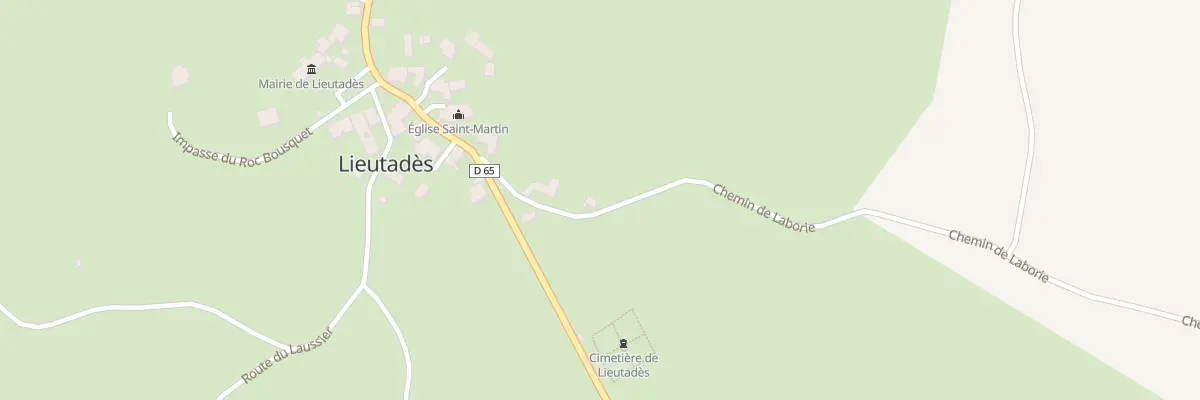 Plan du 3 Che de Laborie à Lieutadès